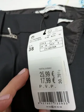 Pantalón de vestir negro