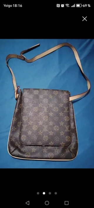 Bandolera Louis Vuitton Marrón Unisex