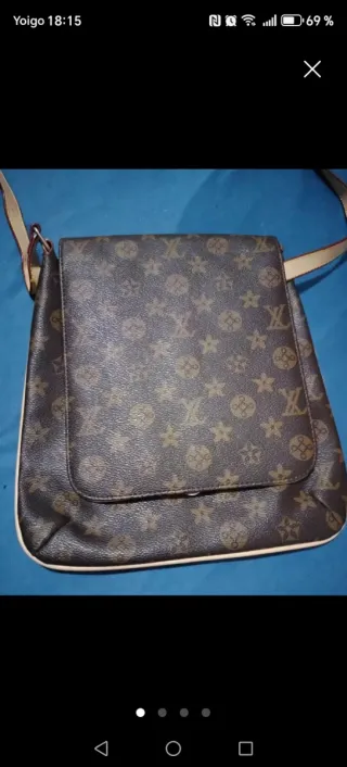 Bandolera Louis Vuitton Marrón Unisex