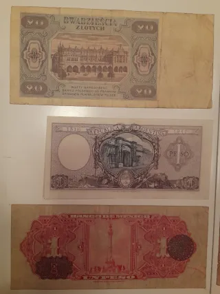 Lote de billetes antiguos 1896 - 1953