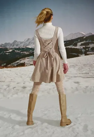 Vestido jacquard Maeve