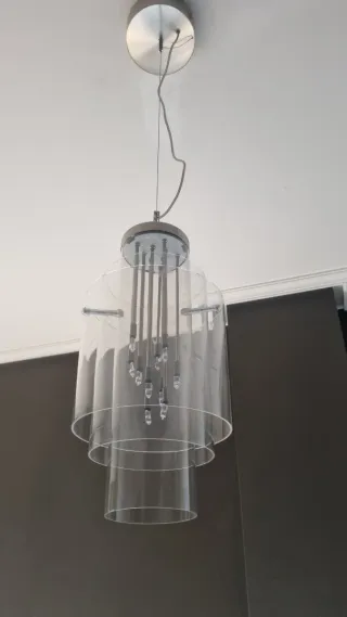 Lámpara de salón moderna acrílico