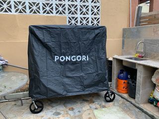 Mesa de ping pong exterior con funda