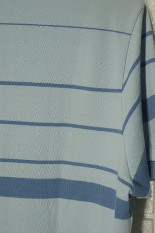 Polo Lacoste a righe azzurra - Taglia M