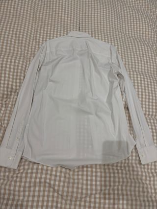 Camisa Zara Blanca Manga Larga