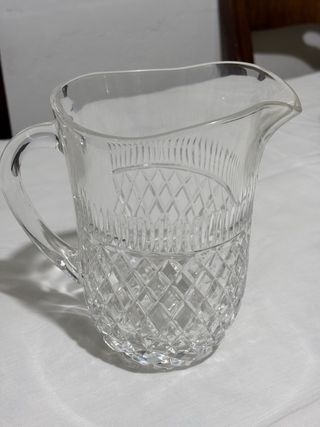 Caraffa in vetro decorata