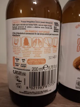 Omia Olio Vergine di Mandorla Puro