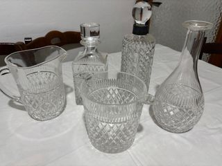 Portaghiaccio in vetro decorato