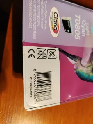 Tinta Epson T0805 Light Cyan Claria