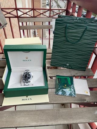 Rolex Submariner Negro y Plateado