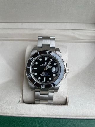 Rolex Submariner Negro y Plateado