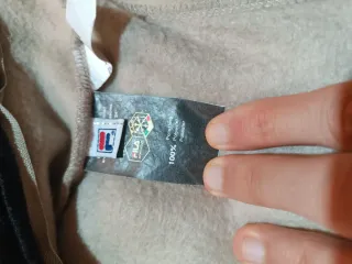 Felpa Fila Invernale Beige Nera Taglia M