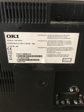 3 Televisores OKI Negros