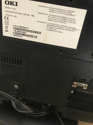 3 Televisores OKI Negros