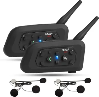 Pack 2 Intercomunicadores Moto EJEAS V6 Pro