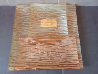 Conjunto 3 Platos Decorativos Cristal