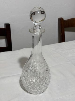 Caraffa in vetro decorato