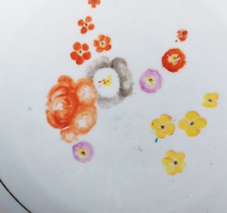 7 Platos de postre de 1960 con pan de oro