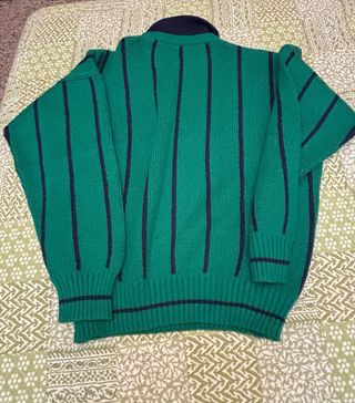 Jersey Burberrys Rayas Verde Años 80 Talla M