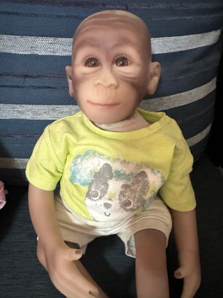 Pareja Monos Reborn Bebé Muñecos