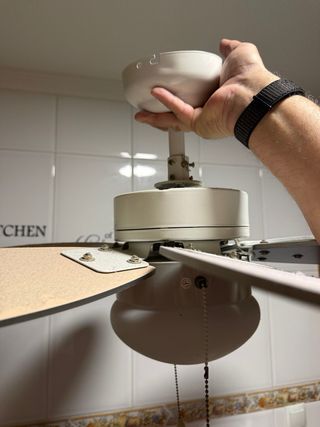 Lámpara Ventilador Techo Flor Multicolor