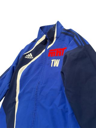 Chaqueta Adidas Vintage Azul y Blanca