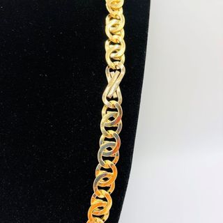 CADENA TIPO CARTIER INFINITO BICOLOR 10MM 18K