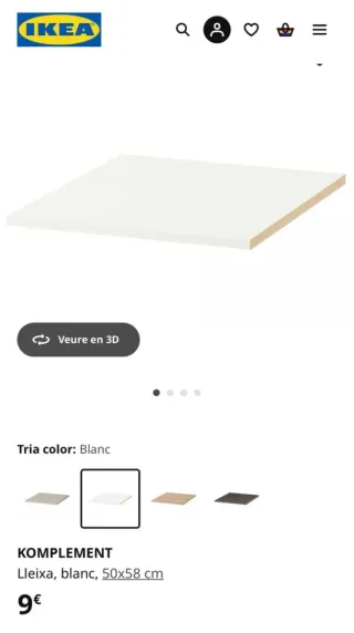Armario PAX IKEA Blanco con 6 baldas