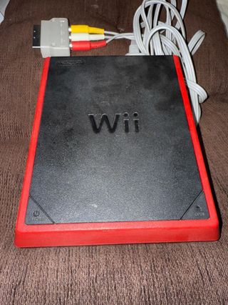 Nintendo Wii Negra con Cables y Adaptador AV