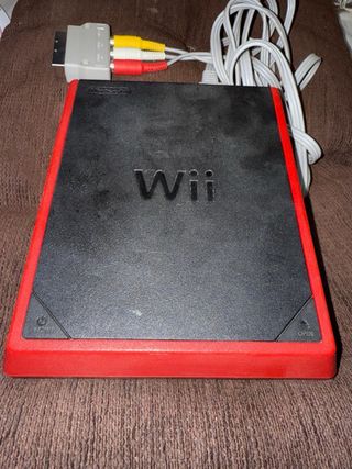 Nintendo Wii Negra con Cables y Adaptador AV