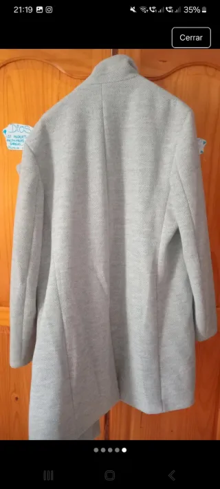 Abrigo Zara Gris Perla
