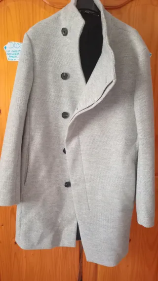 Abrigo Zara Gris Perla