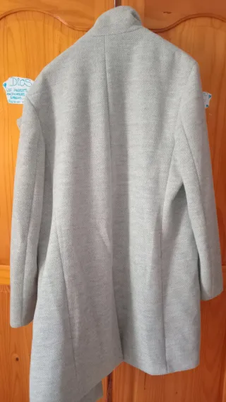 Abrigo Zara Gris Perla
