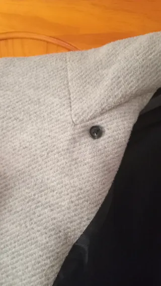 Abrigo Zara Gris Perla