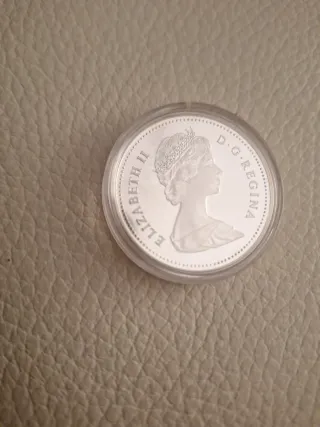 Dólar Canadá 1981 Tren Plata