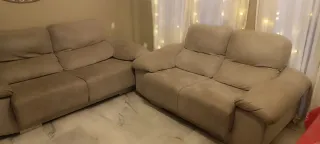 Conjunto Sofás 3+2 Plazas Gris