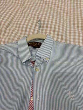 Camisa El Ganso Rayas Azul y Rosa