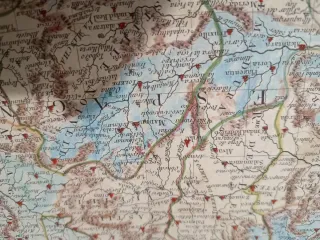 Mapa España y Portugal Bonne 1780