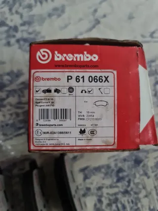 Pastillas Freno Brembo peugeot citroen opel