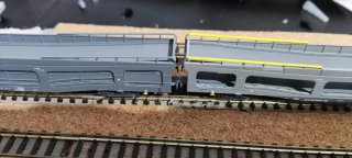 Conectores magnéticos para tren escala N