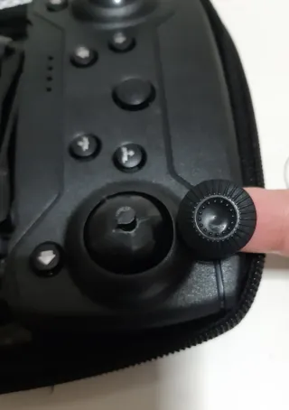 Mini Dron Plegable Azul y Gris