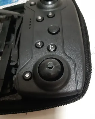 Mini Dron Plegable Azul y Gris