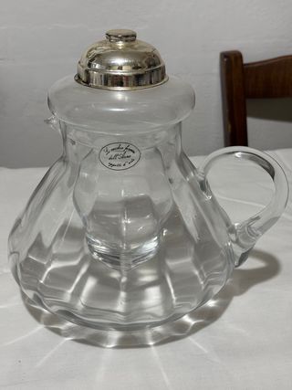 Caraffa in vetro con porta ghiaccio