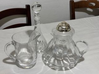 Caraffa in vetro con porta ghiaccio