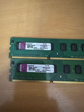 2 Memorias RAM Kingston KVR1333D3N9/2G