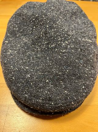 Gorra plana jaspeada azul marino