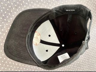 Gorra Brixton Snapback Negra/Naranja