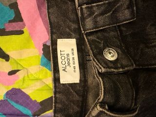 Jeans Alcott grigi larghi