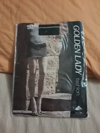 Collant Golden Lady righe grigio nero