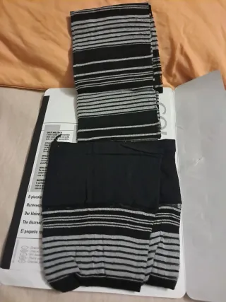 Collant Golden Lady righe grigio nero